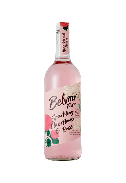 Sparkling Elderflower & Rose Premium Drinks Belvoir Farm